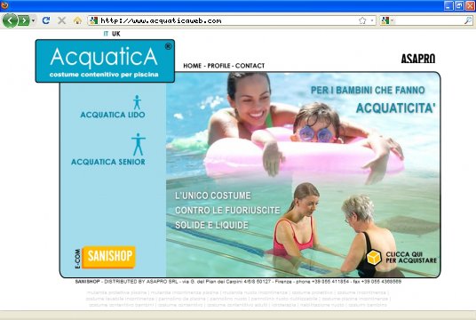 Realizzazione siti web a Firenze: sito Acquatica