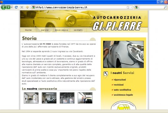 Realizzazione siti web a Firenze: sito GI.PI.ERRE