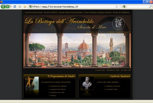 Realizzazione siti web a Firenze: sito Bottega dell'Arcimboldo